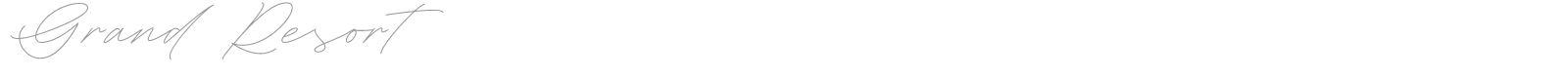 Grand Resort font preview